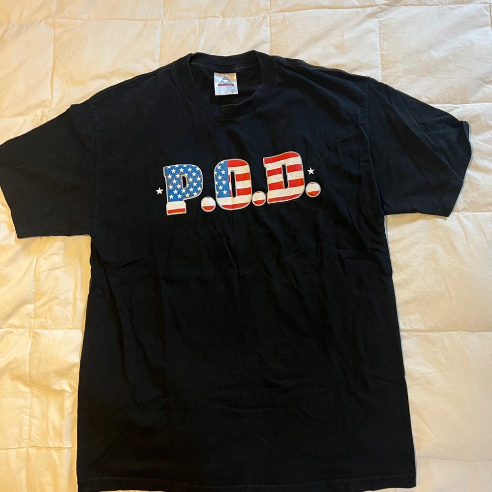 P.O.D. Black Graphic Tee